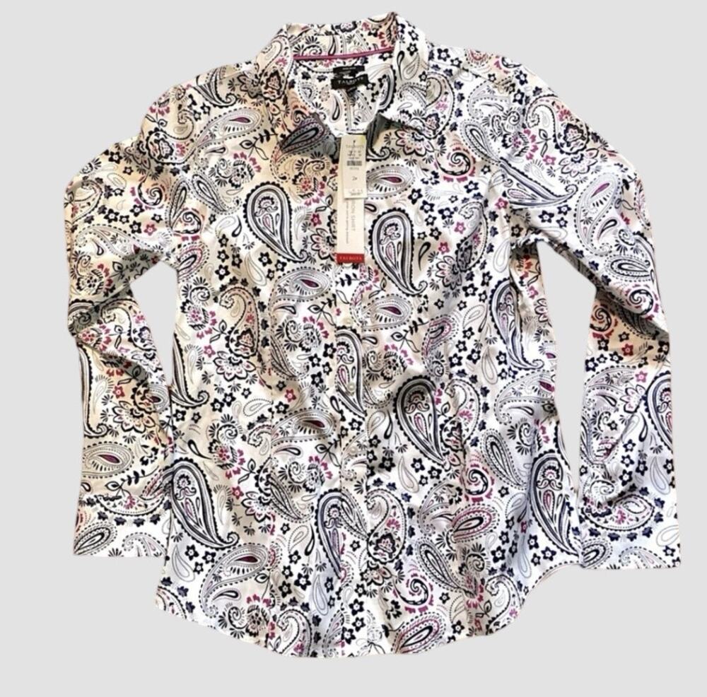 Talbots Paisley Print Button Down